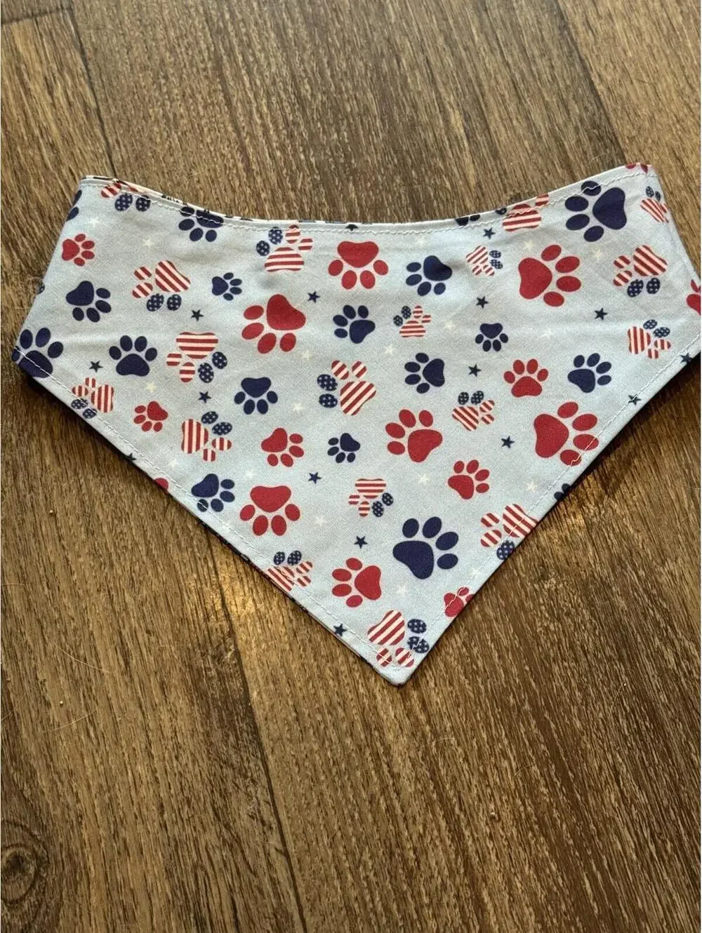 Dog/Cat Bandana 4th Of July **REVERSIBLE** 2 Snaps For Easier Sizing Handmade